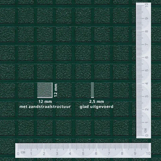 GIAN 2s vierkant zandstraalstructuur beton, anti-slip, structuur, profiel, trap, trapneus, bordes, galerij, balkon