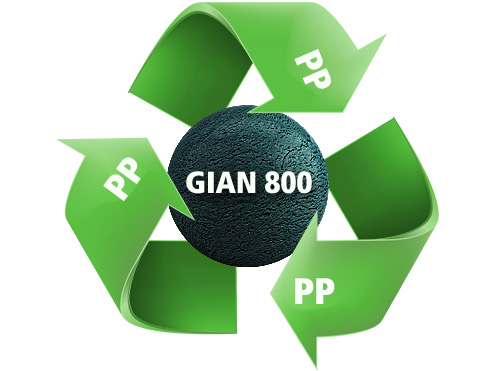 GIAN 800, Recyclebare structuurmatten van PP polypropeen